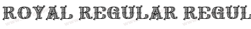 Royal Regular Regul字体转换